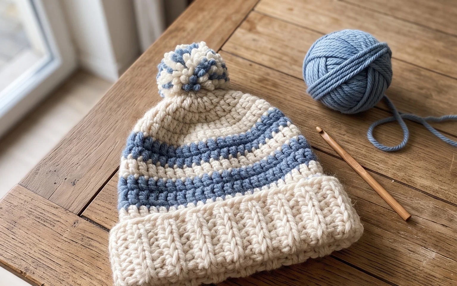 Chunky Beanie häkeln: Kostenlose Anleitung für Anfänger